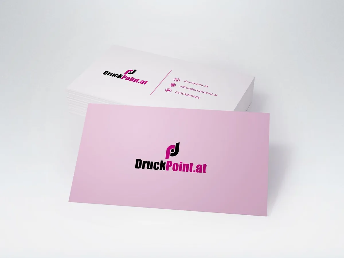 Visitenkarten im Digitaldruck von DruckPoint Wien