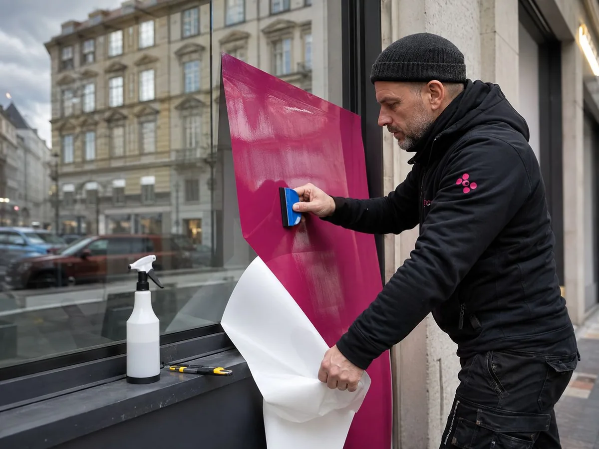Folien am Schaufenster & Glas